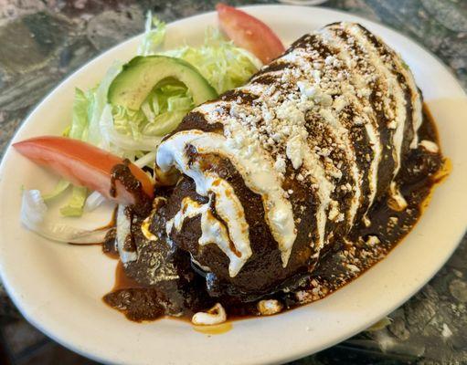 Veggie Burritos with Mole