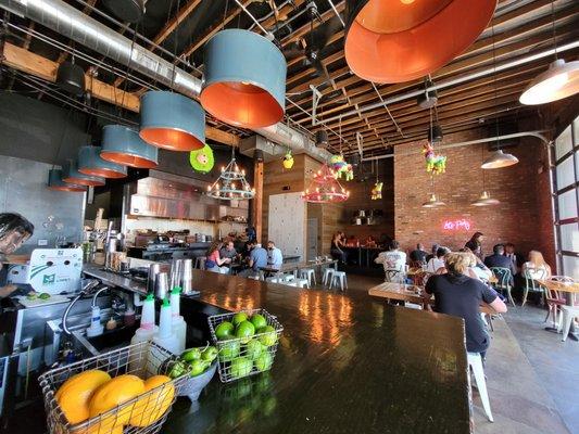 Bar area, interior dining