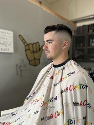 High fade combover