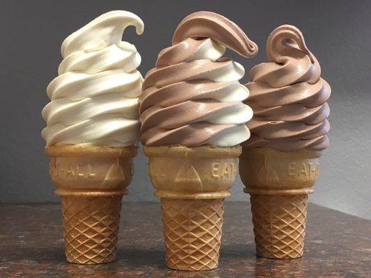 Delicious soft serve ice cream