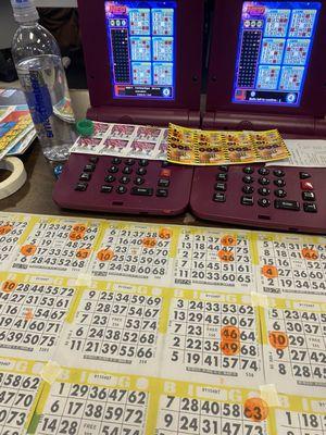 Bingo machines and paper games