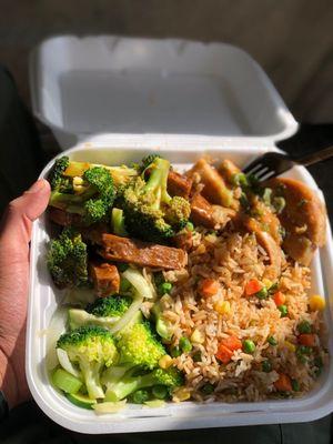 Vegan Chinese 2 Entree Plate