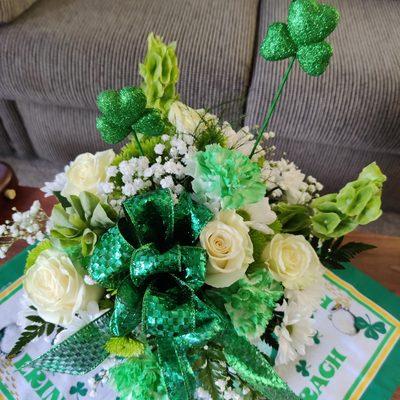 St. Patrick's Day arrangement