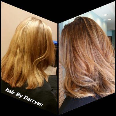 Darryan at Hairway to Heaven. Hair Color and Color Correction Specialist, for your beautiful summer color text me at 704-500-9422.