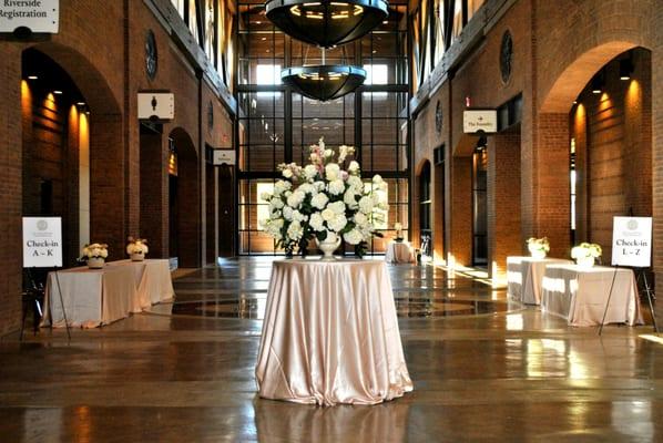 The main hall leading to the Ballroom and Foundry.