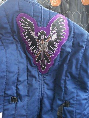 Jacket with patch