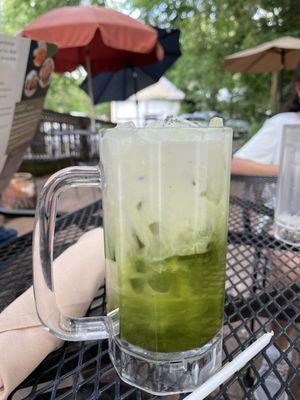 Thai Iced Green Tea - regular thai iced tea is better