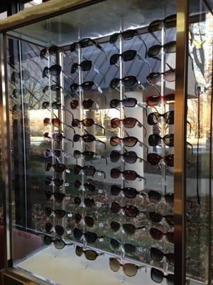 Variety of sunglasses: Maui Jim, Coach, kate spade, Tiffany, Nike, Ray Ban, etc.