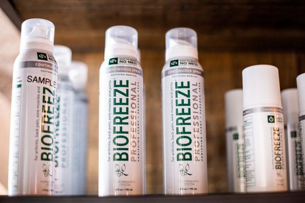 BioFreeze, one of the many self-care products sold at Massage Matters