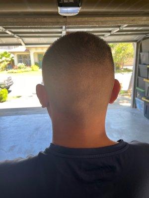 Double zero bald fade