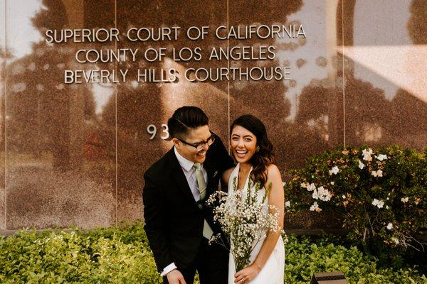 Beverly Hills Courthouse Elopement | Photo by Tida Svy | www.tidasvy.com