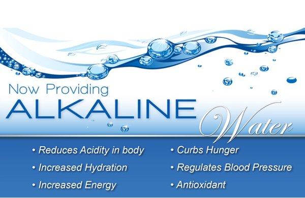 Alkaline Water available now!