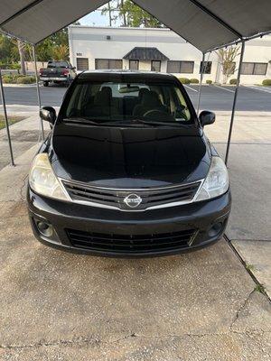 exterior of the car after the wash