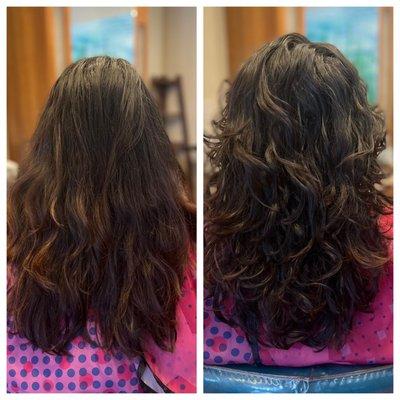 Wavy hair.. curly cut by Priscilla Denise