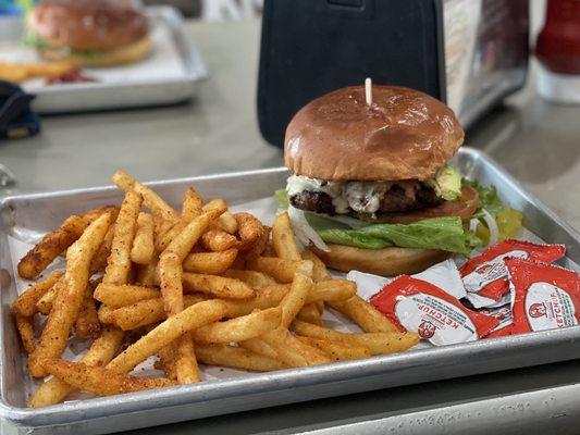 Cali burger+ crazy good Sweet Potato Fries