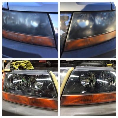 Before & After Headlight Restoration