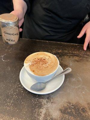 Mocha Regular (12oz) with oat milk