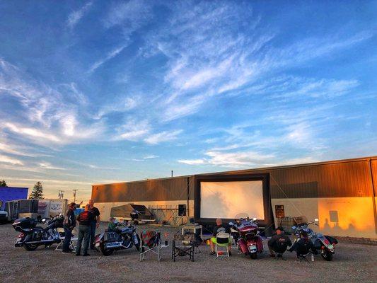 Drive In movie night with Spartan IMRG.