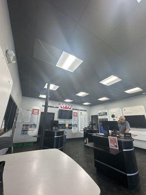 Inside service center