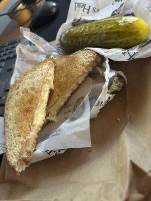 Grilled cheese and pickle