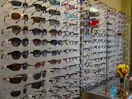 We offer many designer eye wear lines!