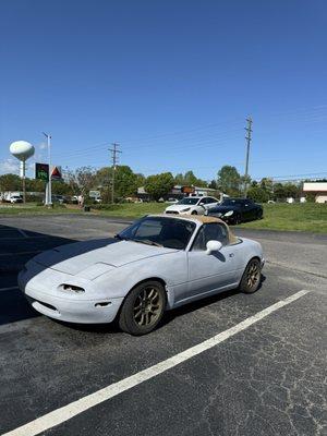 The car when it was first brought in