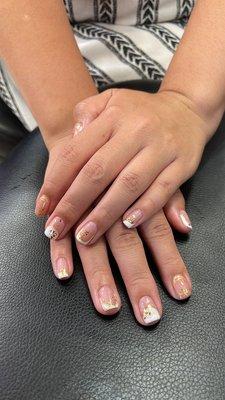 Normal gel manicure on natural nails