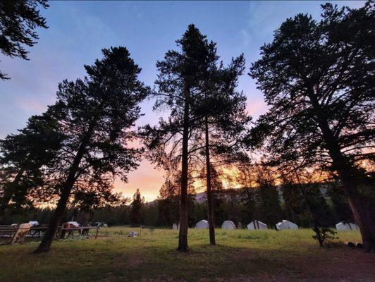 Sunrise at base camp