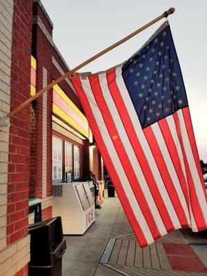 Flying our colors at LOVES TRUCK STOP in Hogansville, Georgia.