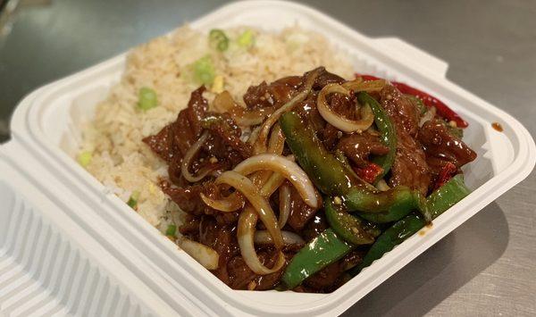 Mongolian Beef with Fried Rice (Togo)