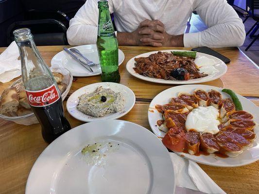 Iskender, baba ghanoush