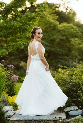 Custom wedding dress alterations (see 5-star review by Emily P.)