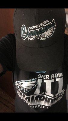 My Philadelphia Eagles World Champions Super Bowl gear!