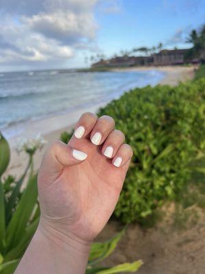 Gel Manicure. Photo taken one week after service! No chipping or peeling whatsoever.