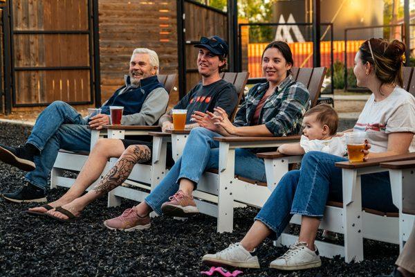 The Wild Acre Beer Garden is the perfect spot for families and friends.