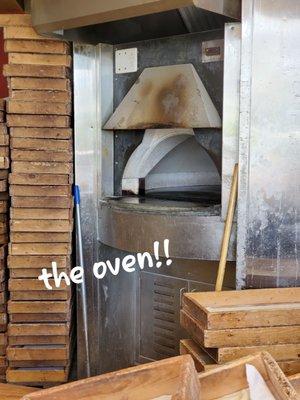 the oven