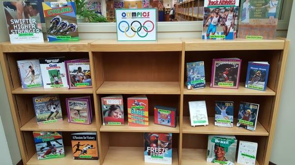 Books about the Olympics.