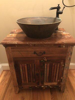 Your old antique can now become your favorite new sink