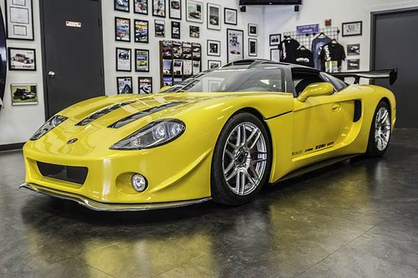 The showroom at Factory Five.