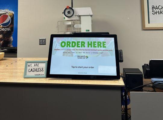 Order & pay on the iPad - cashless