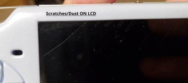 The LCD WAS NOT scratched prior