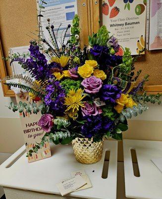 Received this beautiful bouquet at my office!