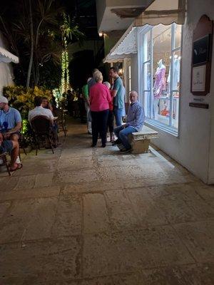 Entrance to restaurant