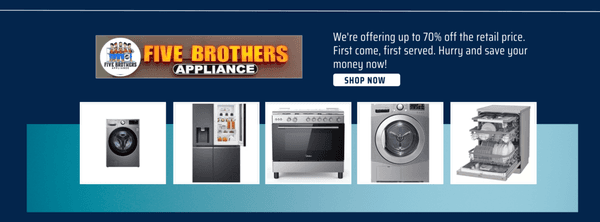 Quality Home Appliances at Affordable Prices!
Open-box and gently used Washers, Dryers, Refrigerators, Stoves. Free delivery & Installation