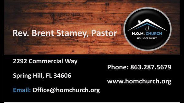 House Of Mercy Church of God and Transcript Ministries.