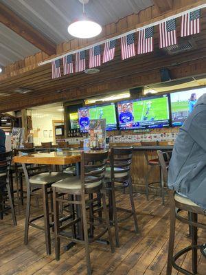 Bar area and TVs