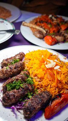 Kofta Kabab with Saffron Rice