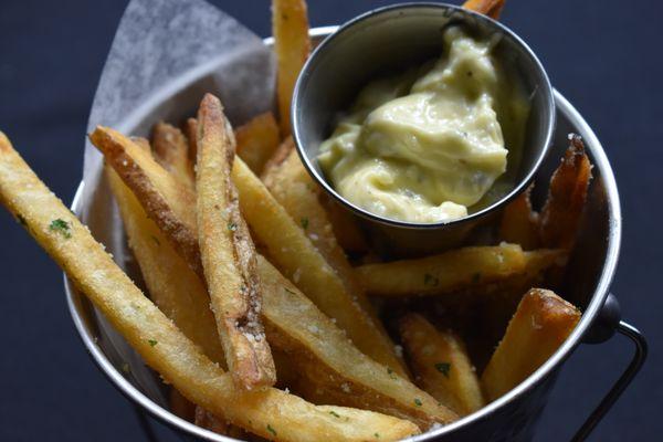 Organic Truffle Fries Served With House Made Aioli