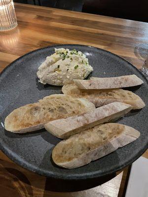 Ricotta and crostini