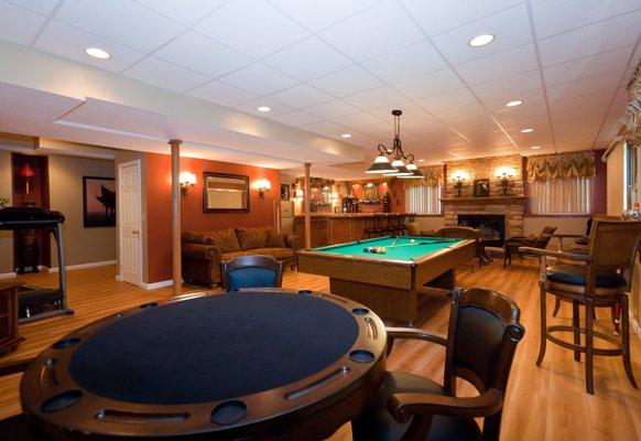 Basement Remodel, Manchester CT (Game Area)